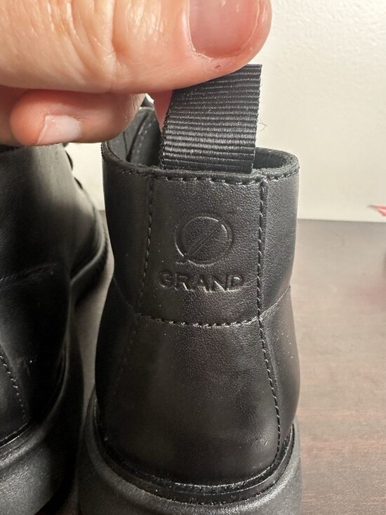 Cole Haan Mens 2.ZeroGrand Chukka Boot Black Leather C26198 Size 8.5 M